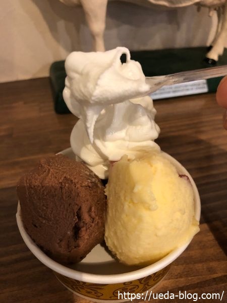 牛小屋のアイス ソフトクリーム